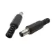 10PCS (5Pairs) 12V 3A 5.5 x 2.1mm Plastic Male Plugs DC022 DC