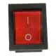 30pcs Red Light Lamp 4 Pin DPST ON-OFF Rocker Boat Push Button