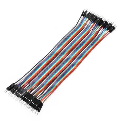 40pcs 20cm Male To Male Color Breadboard Cable Jumper Cable