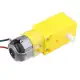 4 Pairs Smart Car Robot Plastic Tire Wheel with DC 3-6V Gear