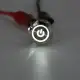 5 Pin 19mm LED Silver Steel Push Button Latching Power Switch