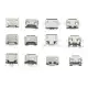 240Pcs 24 Models Micro USB Connector Socket Jack for MP3/4/5