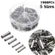 1900pcs Terminal Block Cold-Pressed Insulated Ferrules Terminal