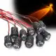 10Pcs 12V 10mm Ultra Bright Pre-wired Constant LEDs Water Clear