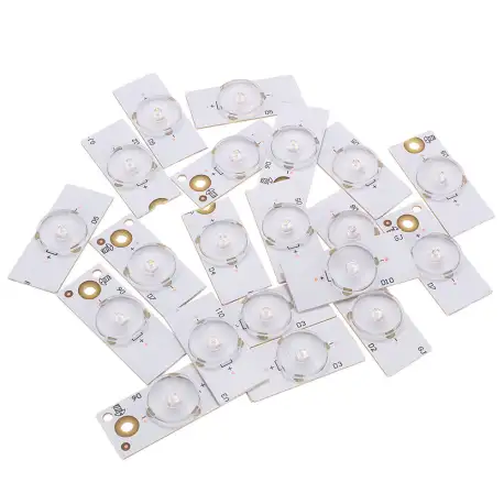 20pcs 6V SMD Lamp Beads with Optical Lens Fliter for 32-65 inch