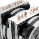 CPU Cooler 6 Heatpipe 4-Pin RGB 2x Cooling Fan For Intel