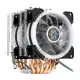 CPU Cooler 6 Heatpipe 4-Pin RGB 2x Cooling Fan For Intel