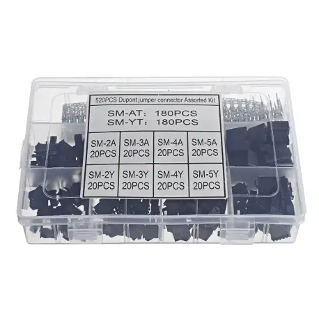 520Pcs 2.5mm Pitch 2 3 4 5 Pin JST SM Male & Female Plug