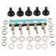 5Pcs 125V 6A ON/ON 3 Pin SPDT Toggle Switch With Waterproof