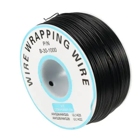 3pcs Black 0.55mm Circuit Board Single-Core Tinned Copper Wire