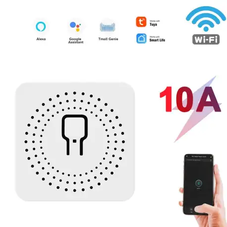 SMATRUL Tuya 10/16A Mini Smart Wifi DIY Universal Switch for 2