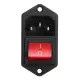 1pcs 10A 250V 3Pin IEC320 C14 Inlet Module Plug Fuse With