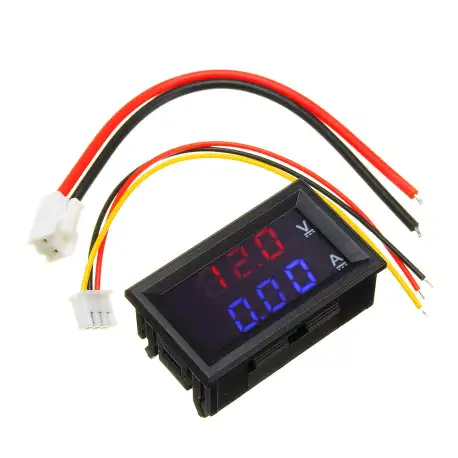 Mini Digital Voltmeter Ammeter DC 100V 10A Panel Amp Volt