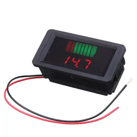3Pcs Waterproof 12-60V Electric Universal Battery Voltage Meter
