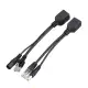 1 Pair POE Adapter Cable Tape Screened POE Switch Cable POE