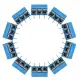 50pcs 5mm KF-301 3 Pin PCB Mount Block Screw Terminal NF
