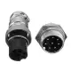 1Set GX16-8 Pin Male And Female Diameter 16mm Wire Panel