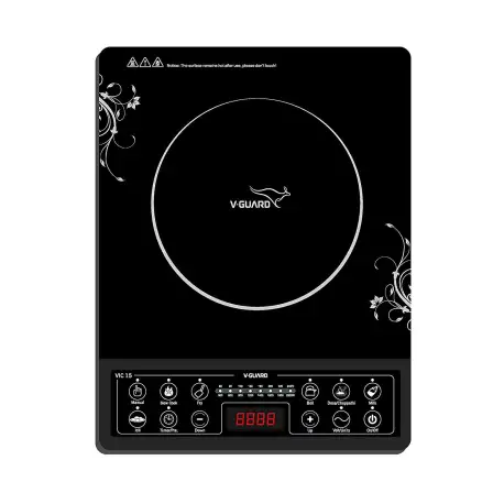 V-Guard VIC-15 2000-Watt Induction Cooktop (Black)