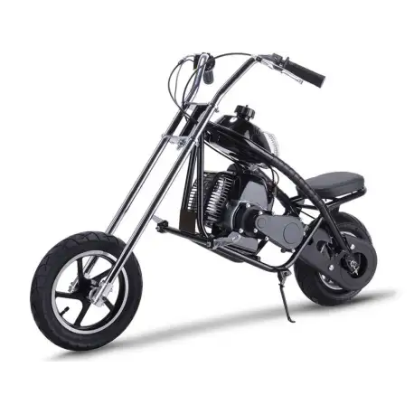 MotoTec 49cc Kids Gas Powered Mini Chopper Black