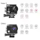 Dragon Touch Vision 3 Waterproof Action Camera