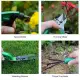 KKmoon Garden Tool Set 10pcs Stainless Steel Garden Tool Kit