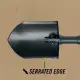 Gerber E-Tool Folding Spade, Serrated Edge 30-000075 with GI