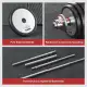 Pure Steel Adjustable Dumbbells Weights Barbell Free Weight 110