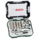 Bosch 2607017322 Metal Screwdriver Bit And Ratchet Set (Green