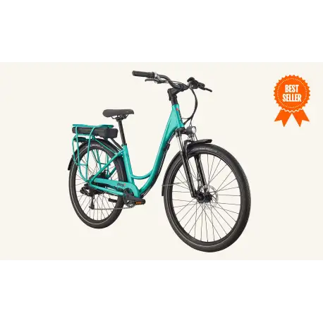 Charge Comfort Electric Bike - Blue