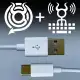 O.MG KEYLOGGER CABLE by Hak5, USB-C TO USB-A (WHITE) (1 METER)