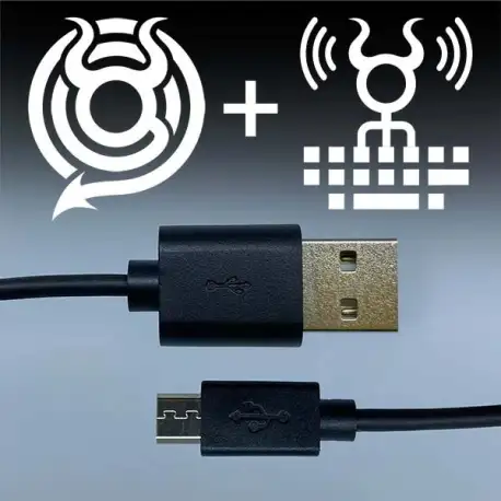 O.MG KEYLOGGER CABLE by Hak5, USB MICRO TO USB-A.