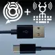 O.MG KEYLOGGER CABLE by Hak5, USB-C TO USB-A (BLACK) (1 METER)