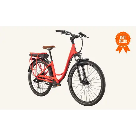 Charge Comfort Electric Bike - Red