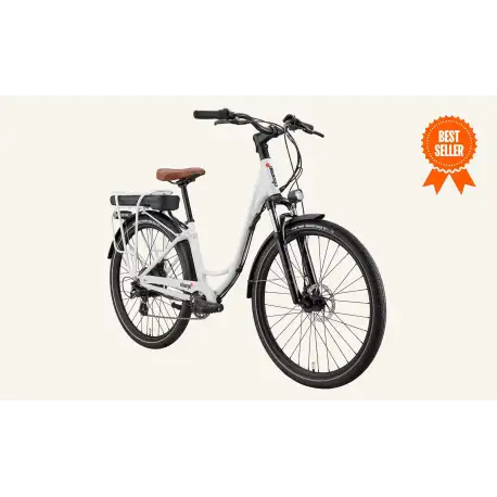 Charge Comfort Electric Bike - White