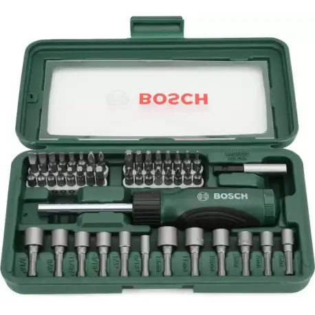 Bosch 46 Piece Screwdriver Set (Black and Silver) (Pack of 46)