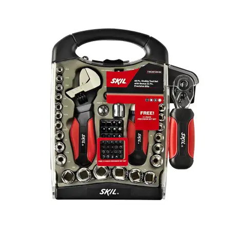 Skil 45 Piece Stubby Wrench Set (Red and Black)