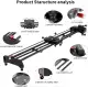 GVM 48In 120cm Motorized Camera Slider Pro Carbon Fiber Dolly