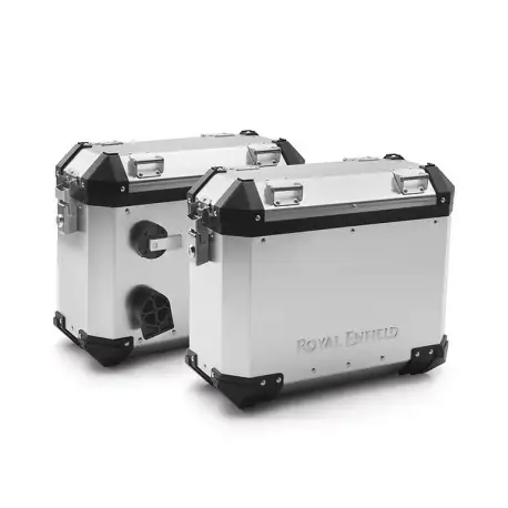 Royal Enfield Himalayan Aluminum Panniers Silver