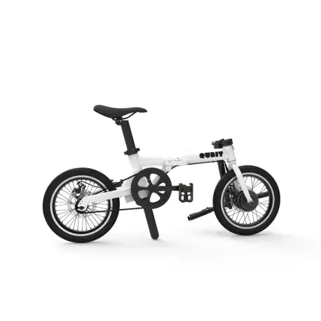Qubit X1 Folding Electric Bike - Pearl White
