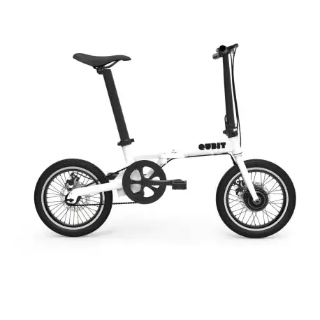 Qubit X1 Plus Folding Electric Bike - Pearl White