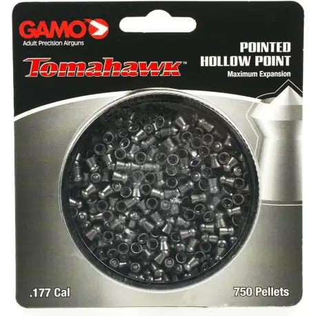 Gamo Pellets Tomahawk Pointed Hollow Point.