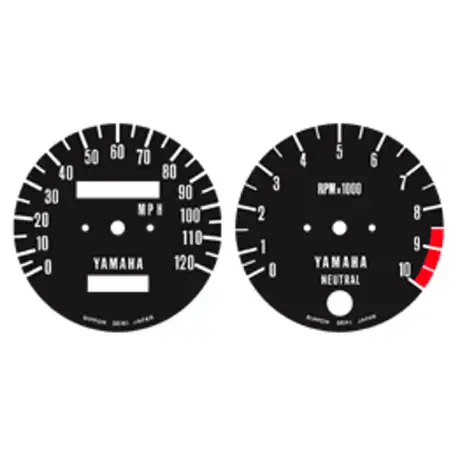 Yamaha RD250/350 1973-1975 Gauge Faces