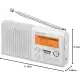 SONY XDR-P1DBP Pocket DAB/DAB+ Radio - White