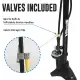 Vibrelli Bike Floor Pump with Gauge & Puncture Kit - 160 PSI