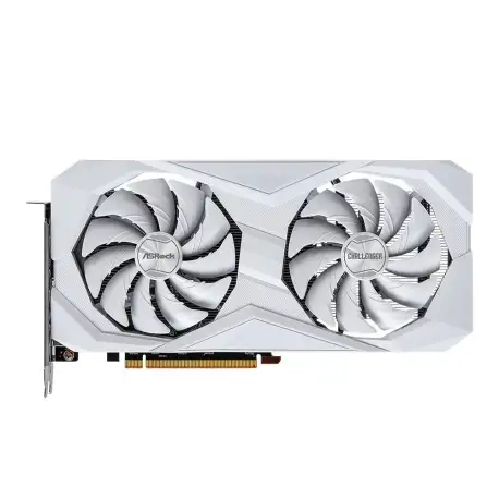 ASRock AMD Radeon RX 6600 Challenger White Dual Fan 8GB GDDR6 PCIe 4.0 Graphics Card