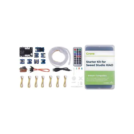 Seeed Studio XIAO Starter Kit with Expansion board, 9 Grove Modules and Additional Controllable Components