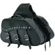 Motorcycle Motorbike Leather Saddle Pannier bag.