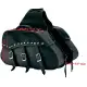 Motorcycle Motorbike Leather Saddle Pannier bag.