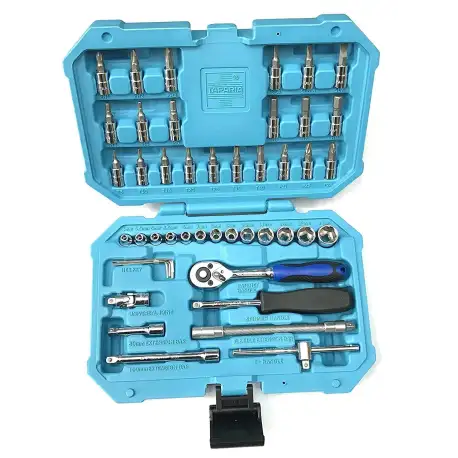 Taparia SA46 Steel Socket Set (Blue, 46-Pieces)