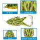 2 Pcs Double Propellers Frogs Soft Bait High Simulation Soft